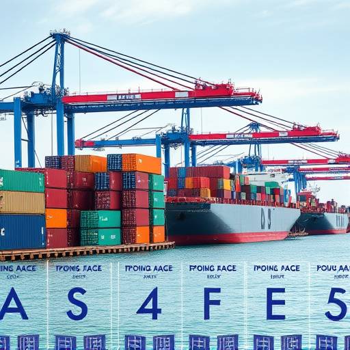 Contenitori merci in un porto italiano