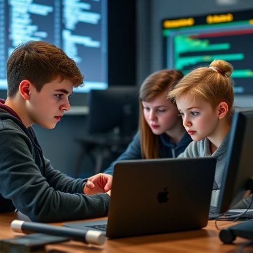 Un gruppo di studenti partecipa a una lezione di coding